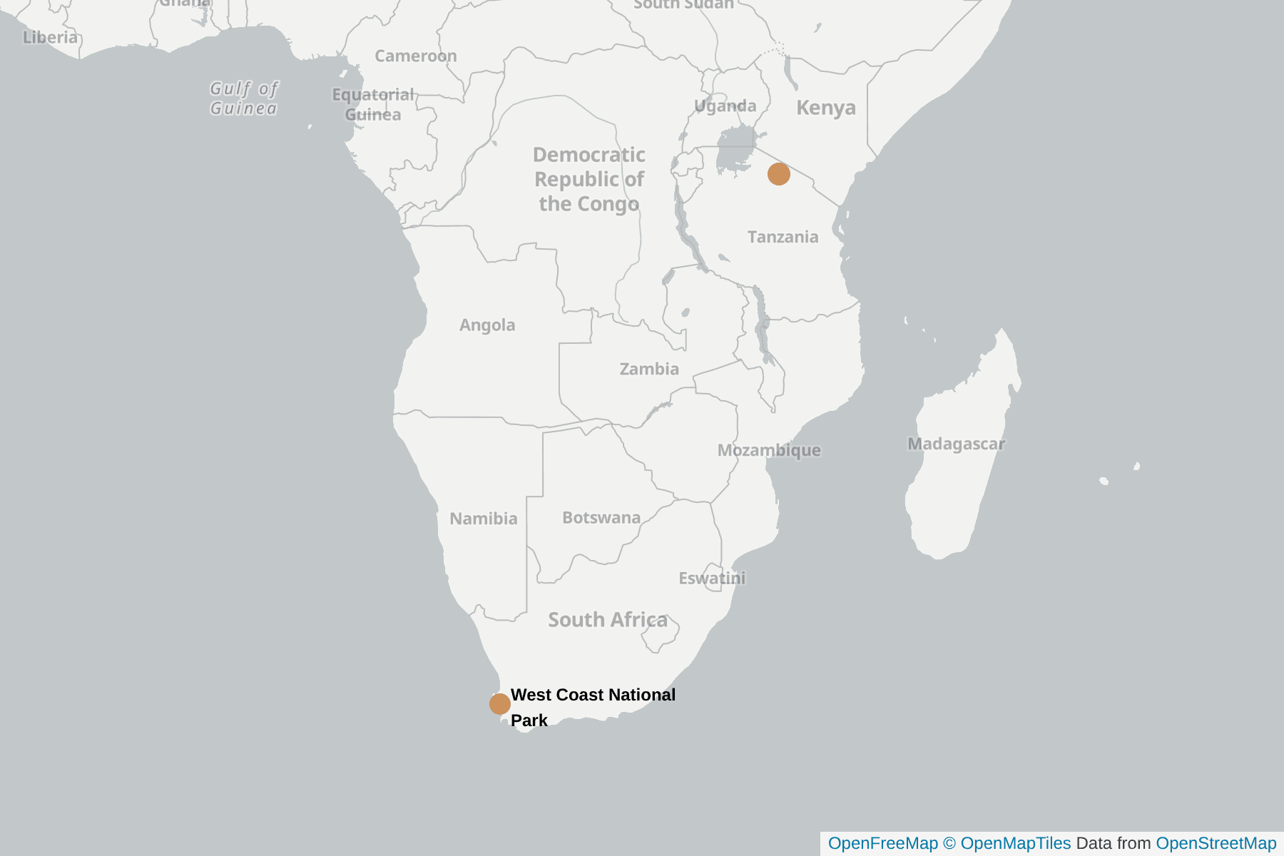 Map of Eland