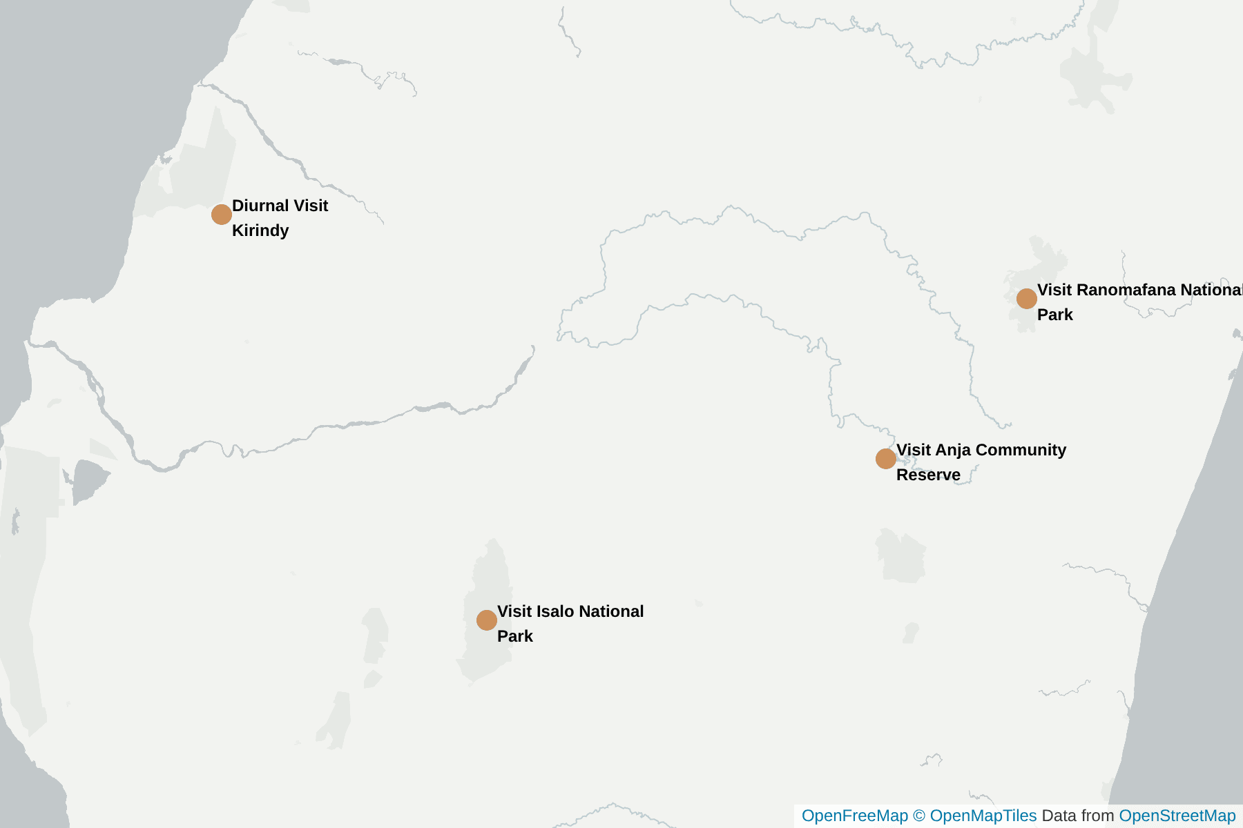 Map of Ring-tailed lemur