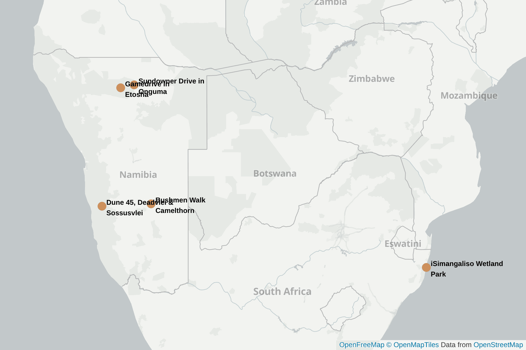 Map of Springbok