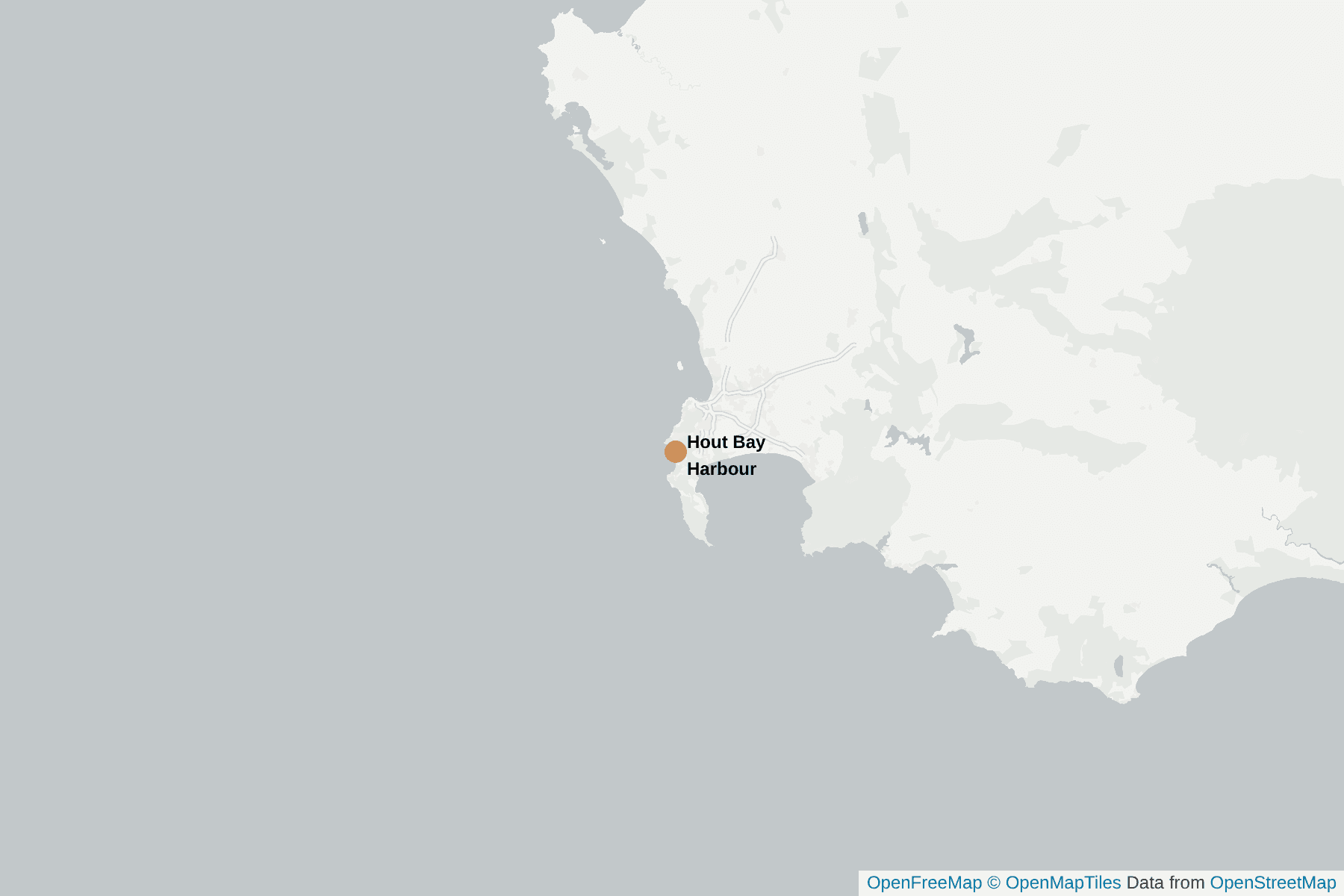 Map of Hout Bay Harbour