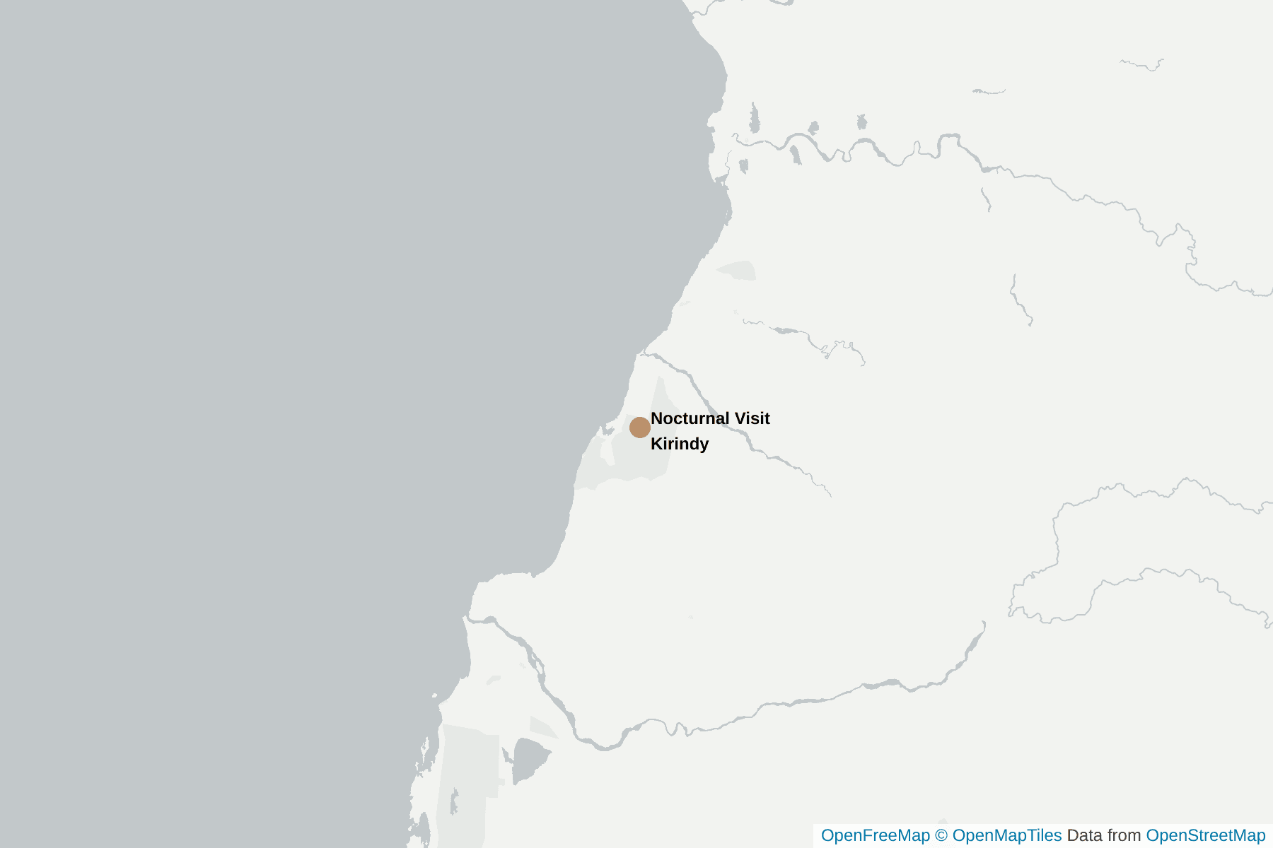 Map of Nocturnal Visit Kirindy