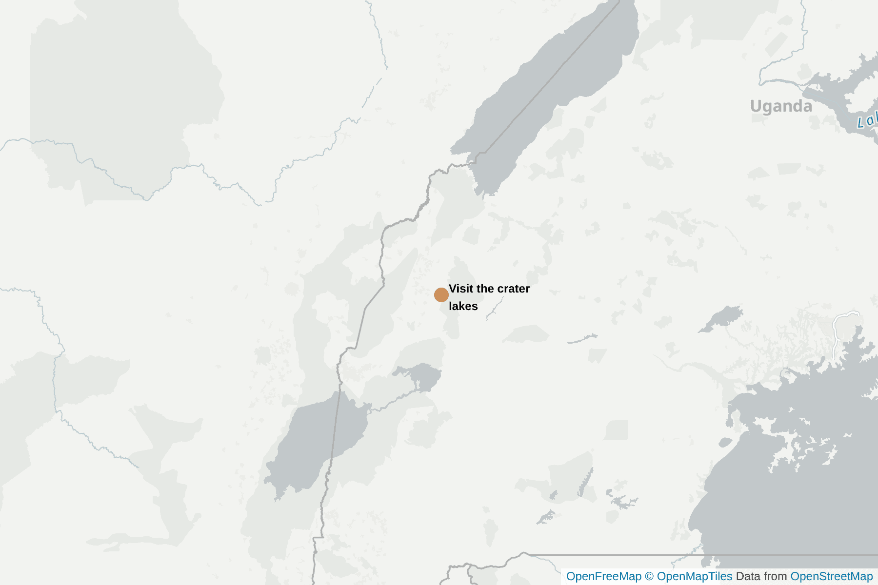 Map of Visit the crater lakes