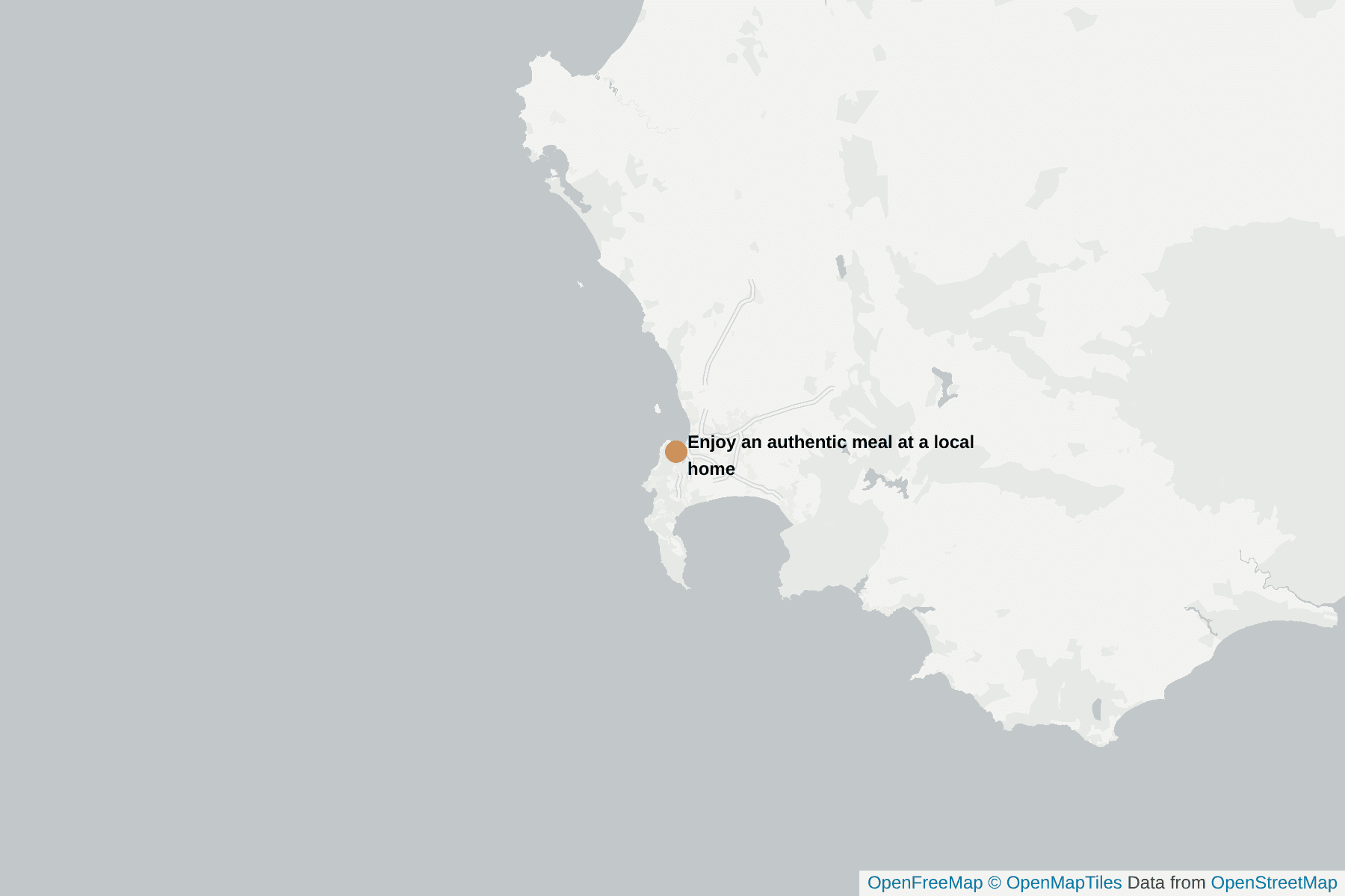 Map of Enjoy an authentic meal at a local home