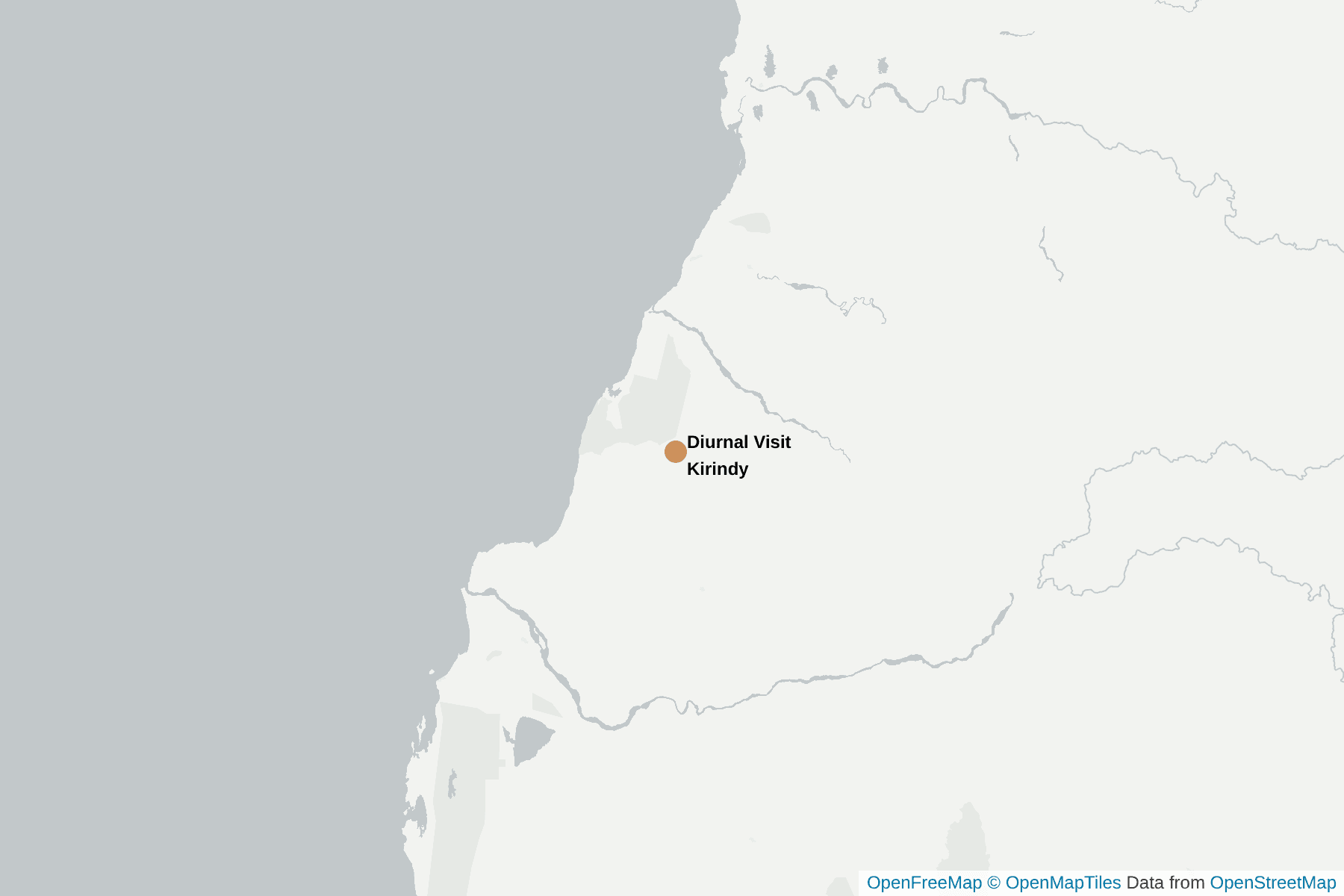 Map of Diurnal Visit Kirindy