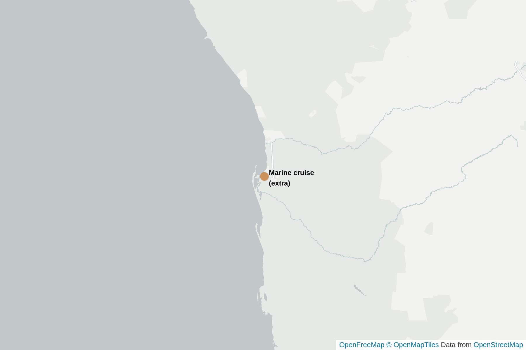 Map of Marine cruise (extra)